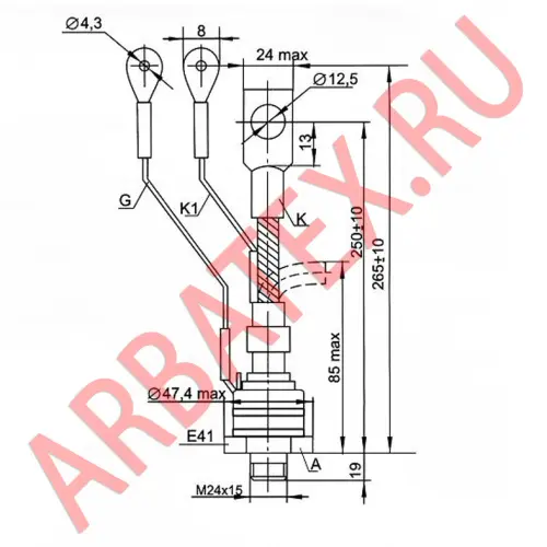 ТБ271-250-14 тиристор фото 3