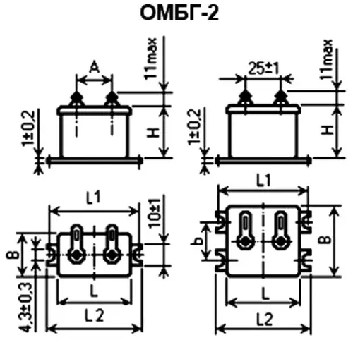 ОМБГ-2 1600в 1 мкф фото 3 ОМБГ-2 1600в 1 мкф фото 3