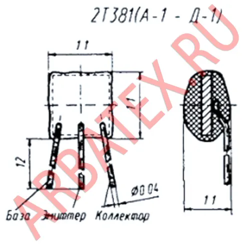 2Т381Д1 транзистор фото 3