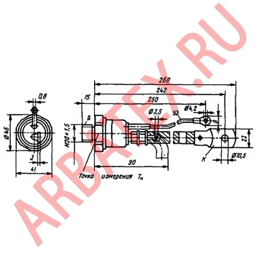 Т15-160-6 тиристор фото 3 Т15-160-6 тиристор фото 3