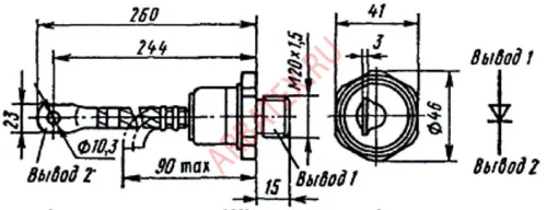 ВЧ2-200-10 диод фото 2 ВЧ2-200-10 диод фото 2