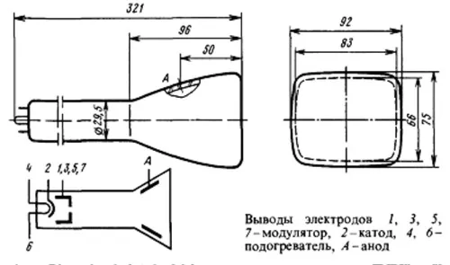 11ЛМ5И трубка электронно-лучевая фото 3 11ЛМ5И трубка электронно-лучевая фото 3