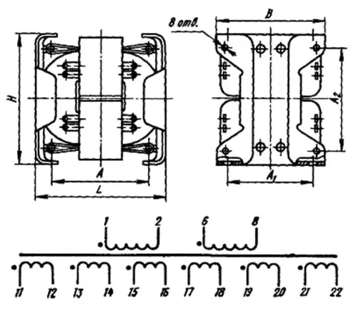 ТА188-127/220-50В трансформатор фото 3